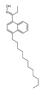 N-[1-(4-dodecylnaphthalen-1-yl)propylidene]hydroxylamine Structure