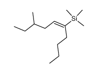 ((E)-1-Butyl-4-methyl-hex-1-enyl)-trimethyl-silane Structure