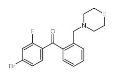 4-BROMO-2-FLUORO-2'-THIOMORPHOLINOMETHYL BENZOPHENONE图片