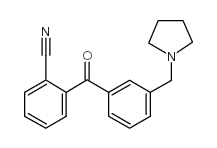 2-CYANO-3'-PYRROLIDINOMETHYL BENZOPHENONE structure