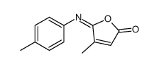 4-methyl-5-(4-methylphenyl)iminofuran-2-one Structure