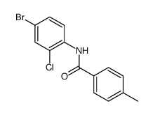 Benzamide, N-(4-bromo-2-chlorophenyl)-4-methyl Structure