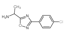 1-[3-(4-chlorophenyl)-1,2,4-oxadiazol-5-yl]ethanamine Structure