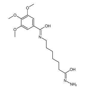 N-(7-hydrazinyl-7-oxoheptyl)-3,4,5-trimethoxybenzamide结构式