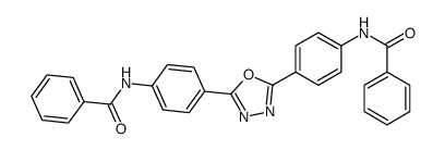 N-[4-[5-(4-benzamidophenyl)-1,3,4-oxadiazol-2-yl]phenyl]benzamide Structure