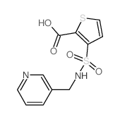 3-{[(Pyridin-3-ylmethyl)amino]sulfonyl}thiophene-2-carboxylic acid Structure