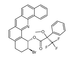 (1S,2S)-2-bromo-1,2,3,4-tetrahydrodibenzo[c,h]acridin-1-yl 3,3,3-trifluoro-2-methoxy-2-phenylpropanoate结构式