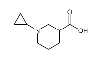 3-Piperidinecarboxylic acid, 1-cyclopropyl Structure