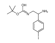 [2-氨基-2-(4-碘-苯基)-乙基]-氨基甲酸叔丁酯盐酸盐结构式