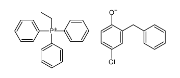 ethyltriphenylphosphonium, salt with 2-benzyl-4-chlorophenol (1:1) structure