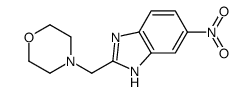 4-[(6-nitro-1H-benzimidazol-2-yl)methyl]morpholine structure