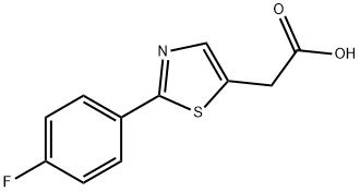 [2-(4-fluorophenyl)-1,3-thiazol-5-yl]acetic acid Structure