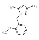 2-(2-Methoxy-benzyl)-5-methyl-2H-pyrazol-3-ylamine结构式