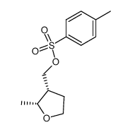 (2α,3α)-(+/-)-Tetrahydro-2-methyl-3-(tosyloxymethyl)furan Structure