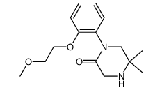 1-[2-(2-methoxyethoxy)phenyl]-5,5-dimethylpiperazin-2-one结构式