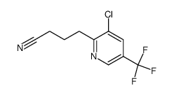 4-[3-chloro-5-(trifluoromethyl)pyridin-2-yl]butanenitrile Structure