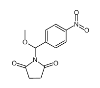 N-(α-methoxy-4-nitrobenzyl)succinimide结构式