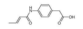 (4-trans()-crotonoylamino-phenyl)-acetic acid Structure