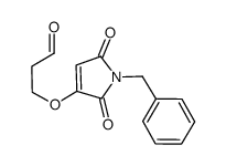 3-((1-benzyl-2,5-dioxo-2,5-dihydro-1H-pyrrol-3-yl)oxy)propanal结构式