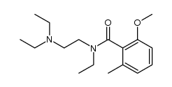 2-methoxy-6-methyl-N-[2-(diethylamino)ethyl]-N-ethylbenzamide结构式