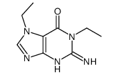 2-amino-1,7-diethylpurin-6-one Structure