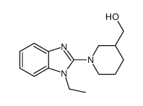 [1-(1-ethylbenzimidazol-2-yl)piperidin-3-yl]methanol结构式