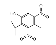 2-AMINO-1-TERT-BUTYL-3,5-DIMETHYL-4,6-DINITROBENZENE Structure