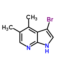 3-Bromo-4,5-dimethyl-7-azaindole Structure