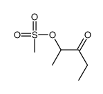 3-oxopentan-2-yl methanesulfonate Structure