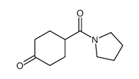 4-(pyrrolidine-1-carbonyl)cyclohexan-1-one结构式