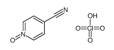 1-oxidopyridin-1-ium-4-carbonitrile,perchloric acid Structure