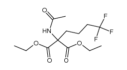 diethyl α-(N-acetylamino)-α-(4,4,4-trifluorobutyl)malonate Structure