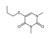 1,3-dimethyl-5-propylsulfanylpyrimidine-2,4-dione结构式