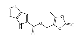 (5-methyl-2-oxo-1,3-dioxol-4-yl)methyl 4H-furo[3,2-b]pyrrole-5-carboxylate结构式