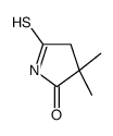 3,3-dimethyl-5-sulfanylidenepyrrolidin-2-one Structure