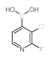 3-氯-2-氟吡啶-4-硼酸结构式