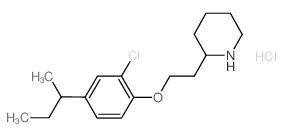 2-{2-[4-(sec-Butyl)-2-chlorophenoxy]-ethyl}piperidine hydrochloride Structure