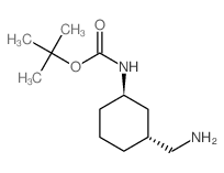 trans-3-Aminomethyl-1-(Boc-amino)cyclohexane Structure