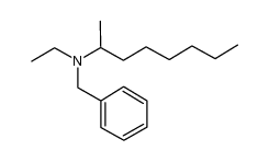 N-benzyl-N-ethylheptan-2-amine Structure