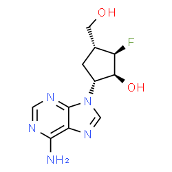 3'-deoxy-3'-fluoroaristeromycin Structure