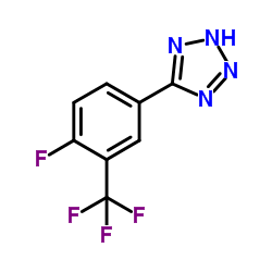 5-[4-FLUORO-3-(TRIFLUOROMETHYL)PHENYL]-2H-TETRAZOLE结构式