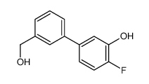 2-fluoro-5-[3-(hydroxymethyl)phenyl]phenol结构式