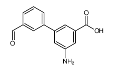 3-amino-5-(3-formylphenyl)benzoic acid结构式