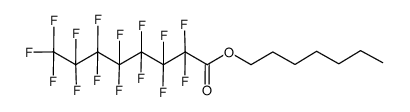 pentadecafluorooctanoate d'heptyle结构式