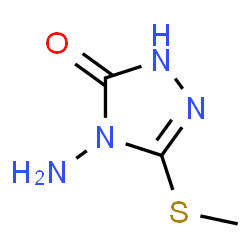 3H-1,2,4-Triazol-3-one,4-amino-2,4-dihydro-5-(methylthio)-(9CI)结构式