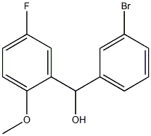 (3-bromophenyl)-(5-fluoro-2-methoxyphenyl)methanol Structure