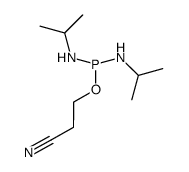 O-β-cyanoethyl-N,N,N',N'-tetraisopropylphosphoramidite Structure