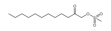 2-oxododecyl methanesulfonate Structure