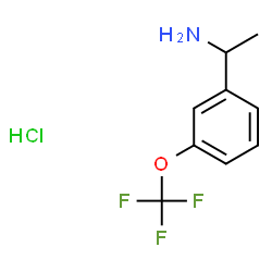 1-[3-(trifluoromethoxy)phenyl]ethan-1-amine hydrochloride structure