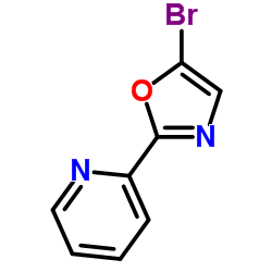 2-(5-Bromo-1,3-oxazol-2-yl)pyridine Structure